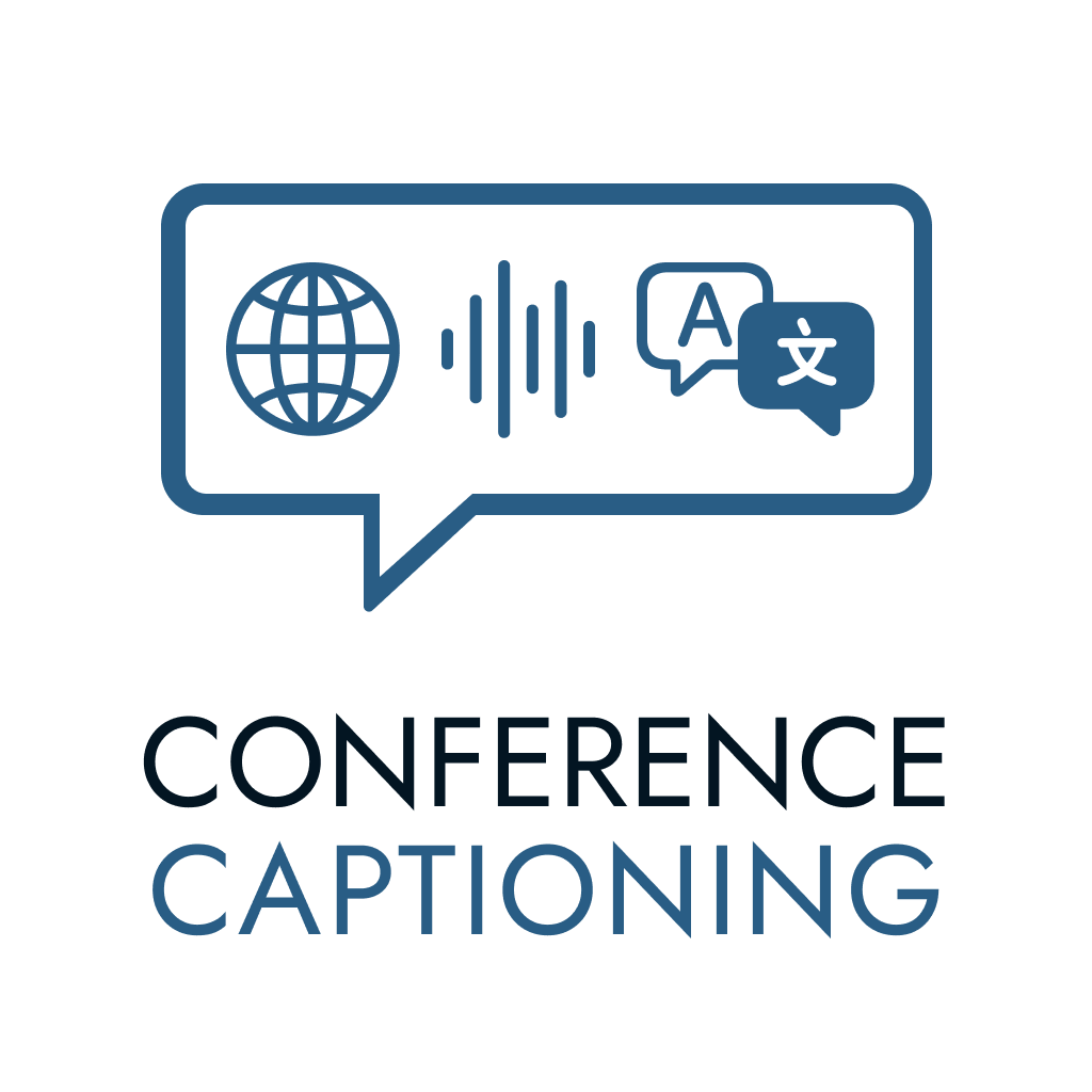 ConferenceCaptioning logo, square, light mode